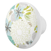 花の背景 セラミックノブ (右)