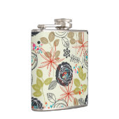 花の背景 フラスク (右)