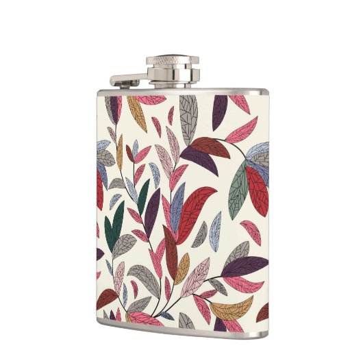 花の背景 フラスク (左)