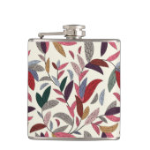 花の背景 フラスク (正面)