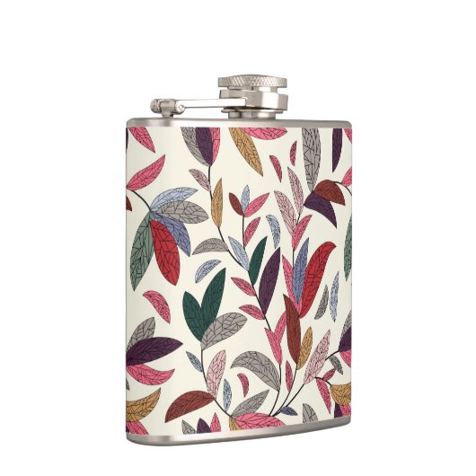 花の背景 フラスク (右)