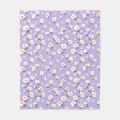 花の背景 フリースブランケット (正面)