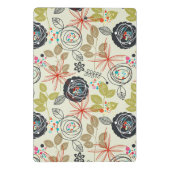 花の背景 ミニクリップボード (裏面)