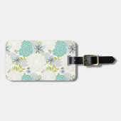 花の背景 ラゲッジタグ (正面横)