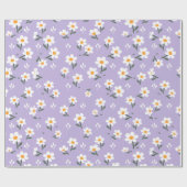 花の背景 ラッピングペーパー (フラット)