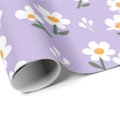 花の背景 ラッピングペーパー (ロールコーナー)