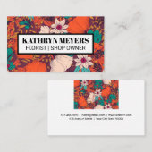 花の背景（高名） 名刺 (正面/裏面)