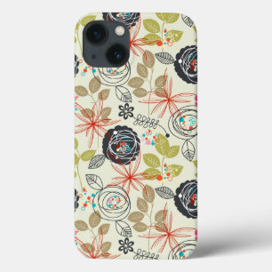花の背景 iPhone 13ケース