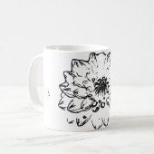 花の自然アート コーヒーマグカップ (正面左)