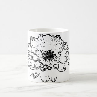 花の自然アート コーヒーマグカップ