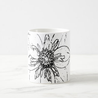 花の自然アート コーヒーマグカップ