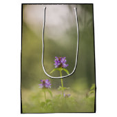 花の自然写真 ミディアムペーパーバッグ (裏面)