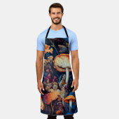 花の自然 エプロン (着用した状態)