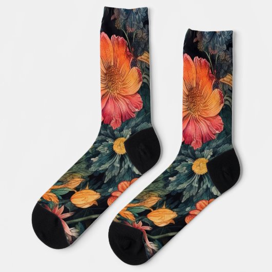 花の自然 ソックス (左)