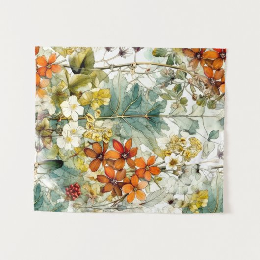 花の自然 タペストリー (正面(横))