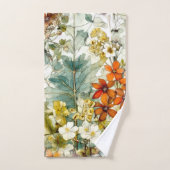 花の自然 バスタオルセット (ハンドタオル)