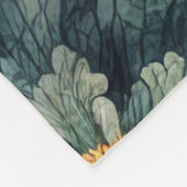 花の自然 フリースブランケット (角)