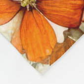 花の自然 フリースブランケット (角)