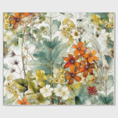 花の自然 ラッピングペーパー (フラット)