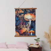 花の自然 吊り下げ型タペストリー (寝室)