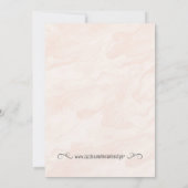 花の自転車 水彩 結婚式招待状 招待状 (裏面)