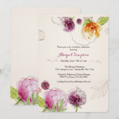 花の至福の招待状 招待状 (正面/裏面)