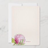 花の至福の招待状 招待状 (裏面)