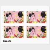 花の舞八重の舞 長方形シール (シート)