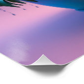 花の色数々のがついた花瓶 ポスター (コーナー)