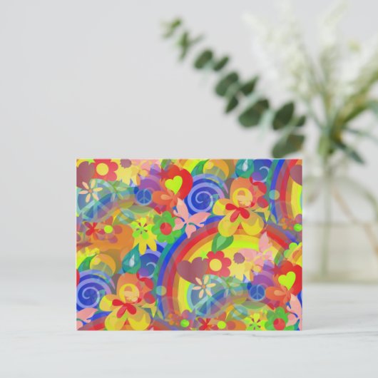 花の色 ポストカード (スタンド正面)