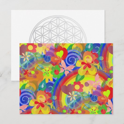 花の色 ポストカード (正面/裏面)