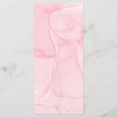 花の芍薬の花輪 洗礼 誕生 メニュー (裏面)