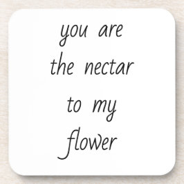 花の花に蜜の懸命プラスチックコースター コースター