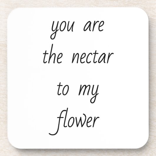 花の花に蜜の懸命プラスチックコースター コースター (正面)