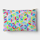 花の花の大柄 – 数々の色 アクセサリーポーチ (裏面)