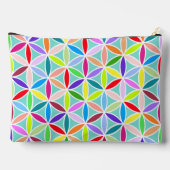 花の花の大柄 – 数々の色 アクセサリーポーチ (裏面)