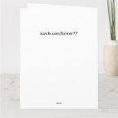 花の花の植物のアイリス大きいバースデー・カード カード (裏面)