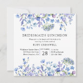 花の花の花の花嫁の昼食会 招待状 (正面)