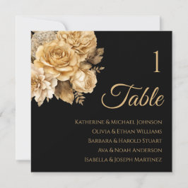 花の花の花束 – 座席表（中立型） 招待状