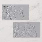 花の花びらのデザインの蜂 名刺 (正面/裏面)