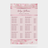 花の花びらフェイク箔の価格表 アクリルサイン (正面)