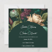 花の花びら日付の保存 セーブザデート (裏面)