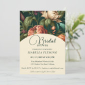 花の花びら ブライダルシャワーの招待状 招待状 (スタンド正面)