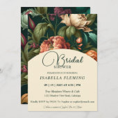 花の花びら ブライダルシャワーの招待状 招待状 (正面/裏面)