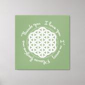 花の花ホオポノポン キャンバスプリント (正面)