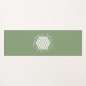 花の花ホオポノポン ヨガマット (正面(横))