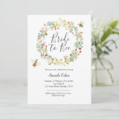 花の花嫁beeブライダルシャワーへの招待 招待状 (スタンド正面)