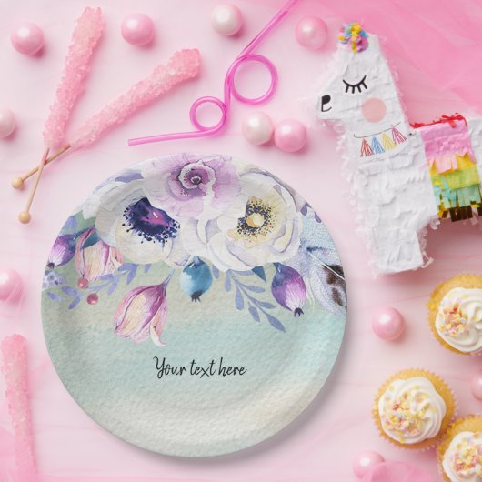 花の花束すべての行事 ペーパープレート (パーティー)