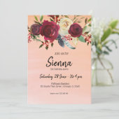 花の花束すべての行事 招待状 (スタンド正面)