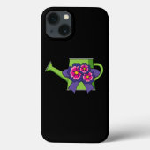 花の花束でかわいい散水缶 Case-Mate iPhoneケース (裏面)